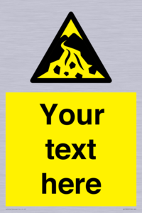 Custom Warning: Debris flow zone